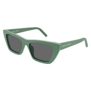 New SAINT LAURENT Mica Green Square SL 276 057 Sunglasses Women